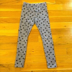 Wonder Nation Gray Cat Leggings Girl XL 14-16